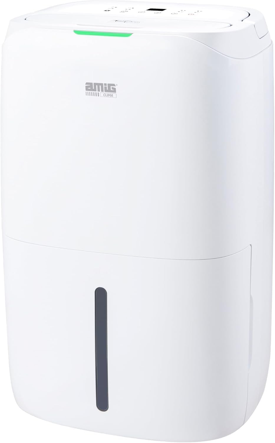 Amig – Déshumidificateur MIST - Capacité 25L/Jour - Régulation De L'humidité Et Minuterie - Réservoir D'eau Amovible 5,5L - 36x28x56 Cm - 370W - Couverture 170m³/h - Silencieux 46 DB - Séchage Linge