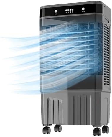 GENERIC Refroidisseur D'évaporation Portable, Ventilateur De Climatiseur 3 En 1 Avec Paquets De Glace.Puissant Refroidissement 3500 CFM Pour Les Grandes Pièces.