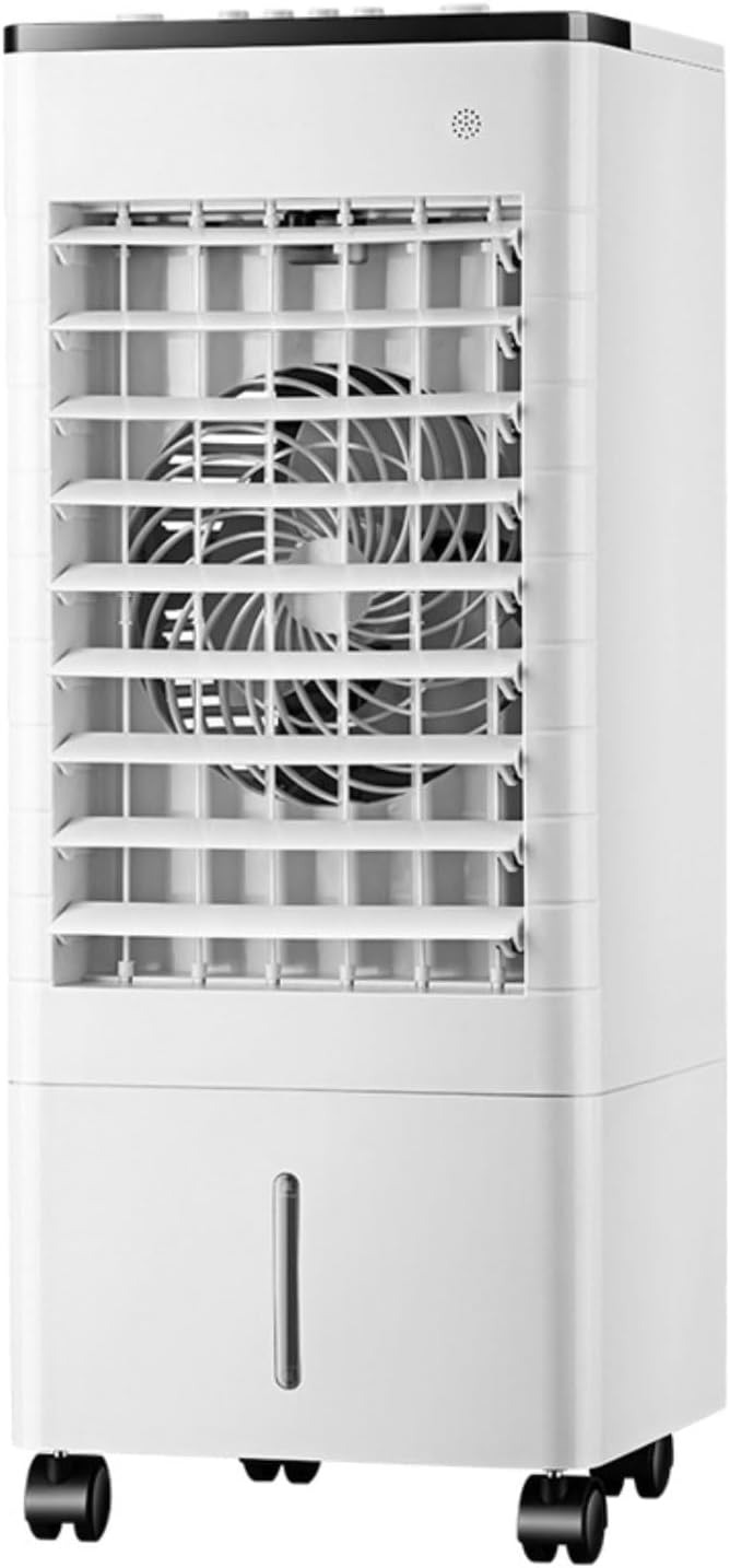 GENERIC Rafraîchisseur D'air Par évaporation/Climatiseur Portable Ultra-silencieux, Humidificateur, Ventilateur Brumisateur, Réservoir 9L, Minuterie 7h, 65W, 3 Vitesses, Pour Maison, Bureau Ou Chambre