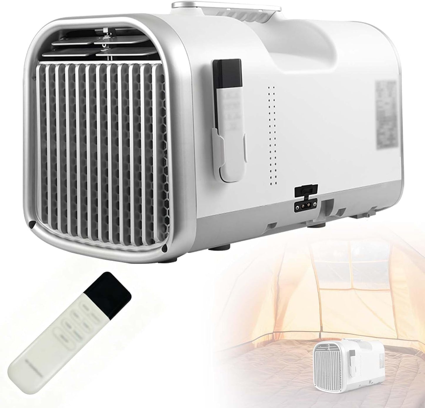 Climatiseur Portable 4400/5100 BTU, AC Compact Pour La Tente De VR, 4 Modes Ventilateur De Refroidissement Déshumidifier Le Sommeil, Télécommande à Température Réglable, Refroidissement De L'animal De