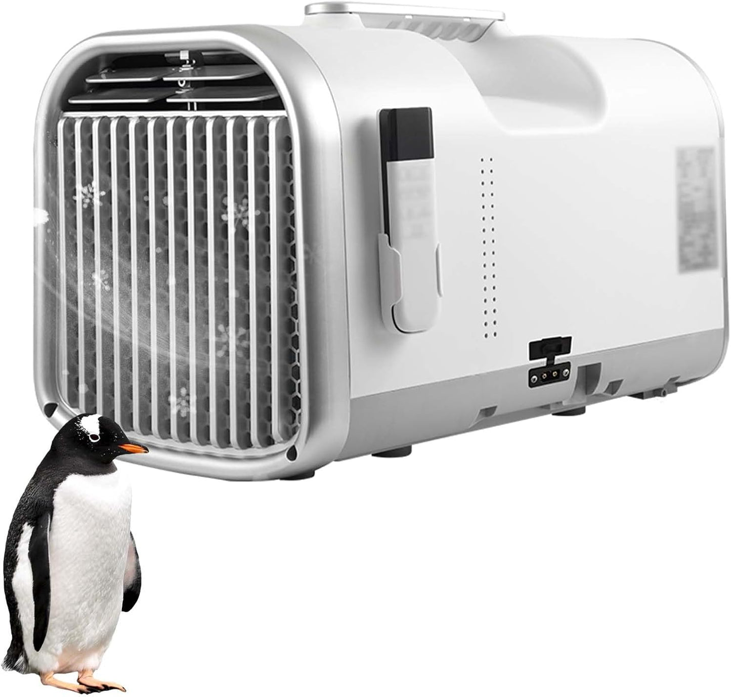 Unité De Climatisation Portable Pour Le Camping, 4400 BTU Compact Refroidisseur Avec Télécommande Et 12h De Minuterie, Mini A/C Silencieux Pour Tente RV Chambre à Coucher, Couvre Jusqu'à 108 Pieds Car
