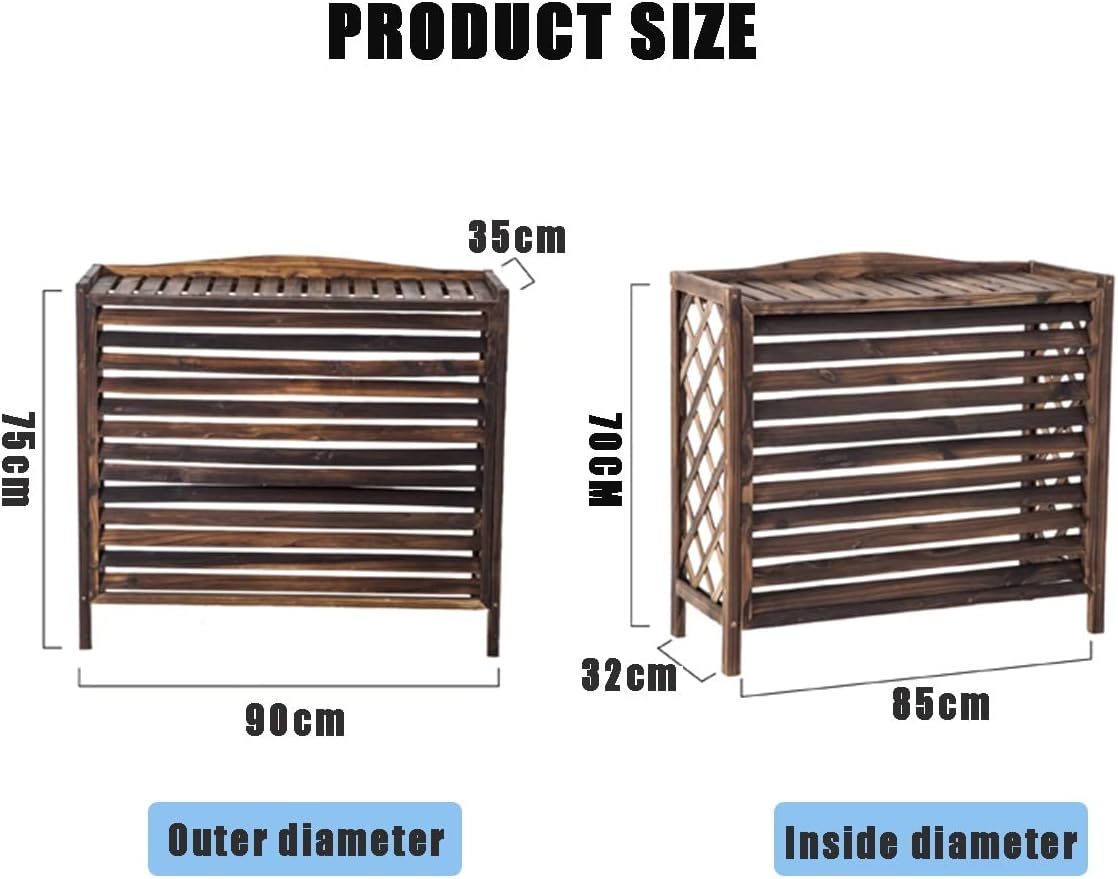 Support De Fleurs Pour Climatiseur, Présentoir Pour Plantes D'extérieur, Cadre à Persiennes, Support Décoratif Pour Climatiseur, Cache-radiateur, Espace