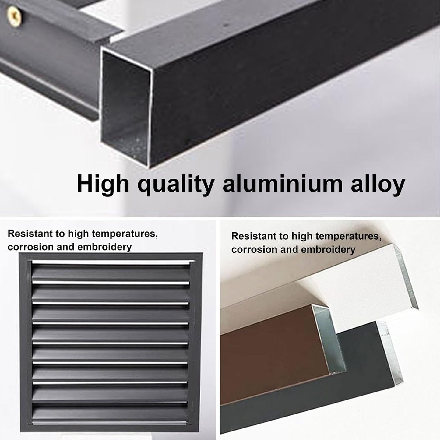 GENERIC Housse De Protection Pour Climatiseur D'extérieur – Protection En Aluminium Pour Pompe à Chaleur – Résistante Aux Intempéries – Motif Clôture à Cacher