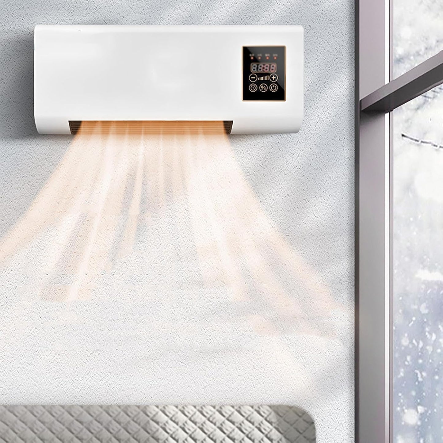 Climatiseur Portable 2000 Avec Avec à Dissentil - Unité Murale De Refroidissement Et De Chauffage Pour La Maison, Le Bureau Et La Chambre Fonction, De Minuterie Intelligente
