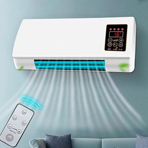  Climatisation Portable 2-en-1, Montage Mural Avec Télécommande Pour La Maison, Bureau, Chambre à Coucher