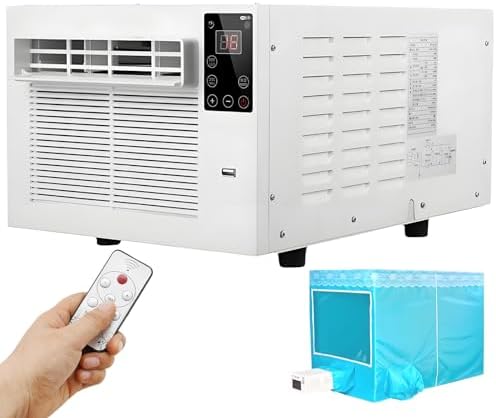  Unité De Climatisation Portable Compacte Avec Moustiquaire, 38dB Déshumidificateur Silencieux Pour La Chambre à Coucher Et La Tente De Camping, Climatiseur De Refroidissement Rapide Pour Les Petits Es