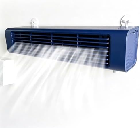 GENERIC Refroidisseur D'air Sans Fil à 3 Vitesses Avec Télécommande, Ventilateur De Bureau Sans Lame Pour Bureau à Chambre à Coucher, Unité De Climatisation Portable Oscillante De 60 ° Pour Le Support Mural D