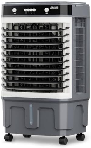 GENERIC Ventilateur De Refroidisseur D'évaporation 3 En 1 Avec Réservoirs Doubles, Temps D'exécution 72H Et Télécommande.Climatiseur De Marais Calme Pour Les Grandes Chambres, Garage, Patio.Alternative AC Por