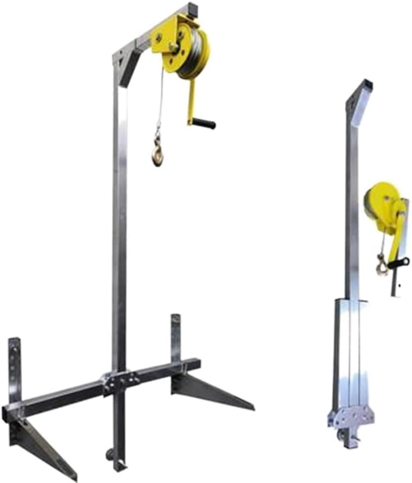  Outil D'installation De Climatiseur En Acier Inoxydable, Treuil Manuel Pliable Avec Corde De 20 M, Dispositif De Levage Autobloquant Pour Assemblage De Climatiseur Extéri