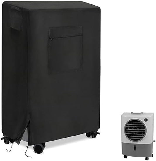  FACAIIO Housse De Refroidisseur D'air étanche 600D Par évaporation, Sangle Réglable, Aérations Latérales, Installation Facile, Utilisation En Extérieur