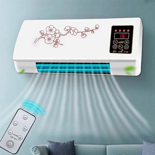  Climatisation Portable 2-en-1, Montage Mural Avec Télécommande Pour La Maison, Bureau, Chambre à Coucher
