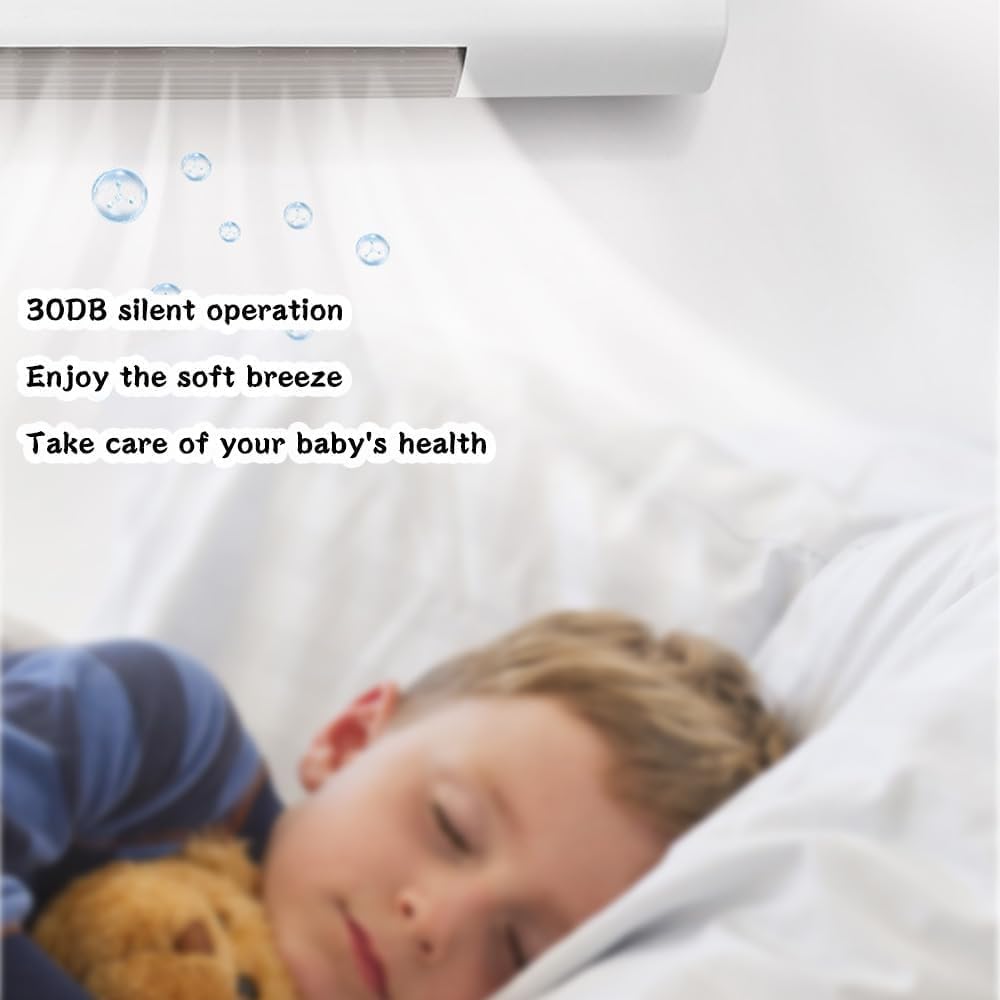  Mini Climatiseur Portable Avec - Unité De Télécommande Murale De Réfroirissement/Chauffage Pour La Maison, La Chambre, Le Salon Ou Le Bureau
