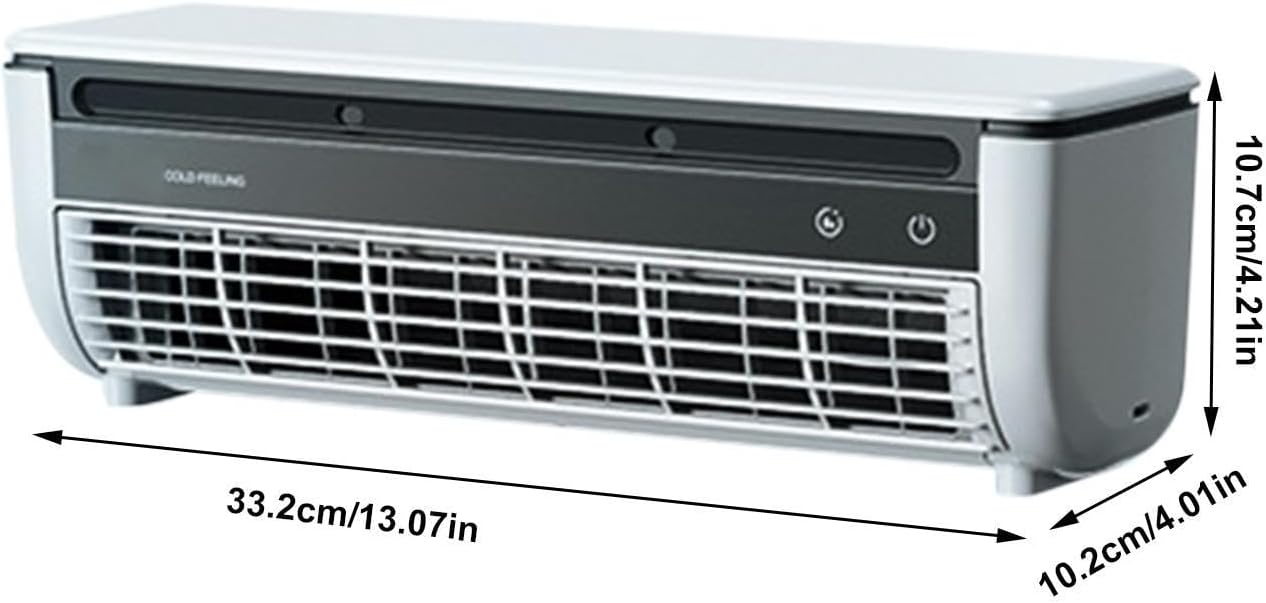  Ventilateur De Refroidissement À Air Mural Portable, Ventilateur De Refroidissement À Trois Vitesses, Refroidisseur D'espace Sans Fil, Pour La Cuisine, La Maison, La Table
