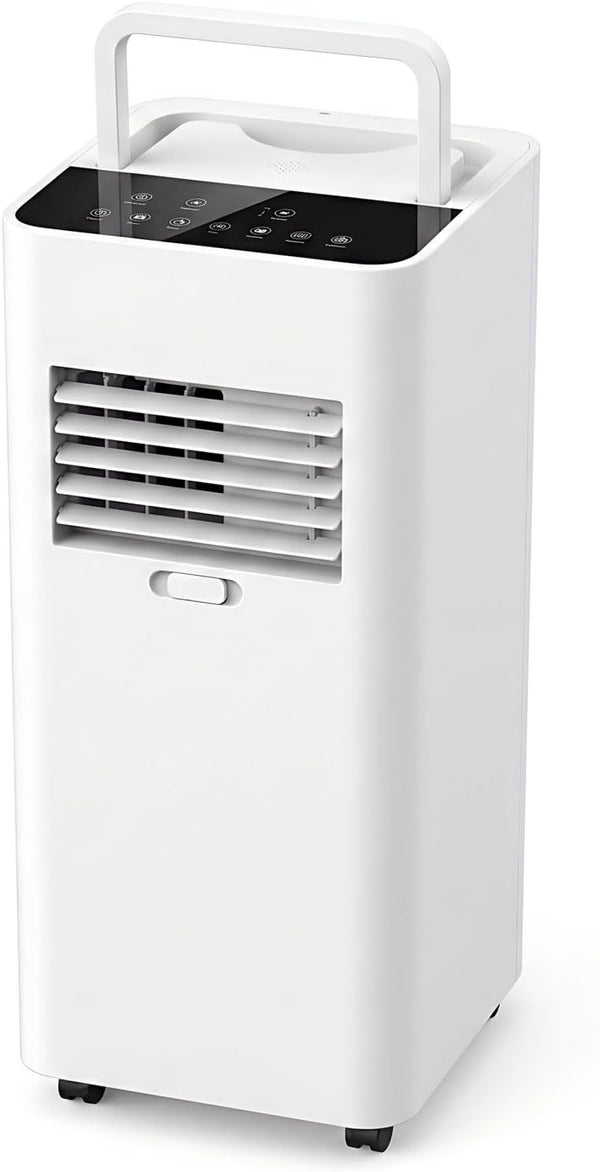  Climatiseur Portable Silencieux Smart AC Refroidit Jusqu'à 300 Sq.Ft.Unité De Climatisation Portable Avec Ventilateur Et Déshumidificateur LED Affichage à Distance 24H Minuterie Kit D'installation De