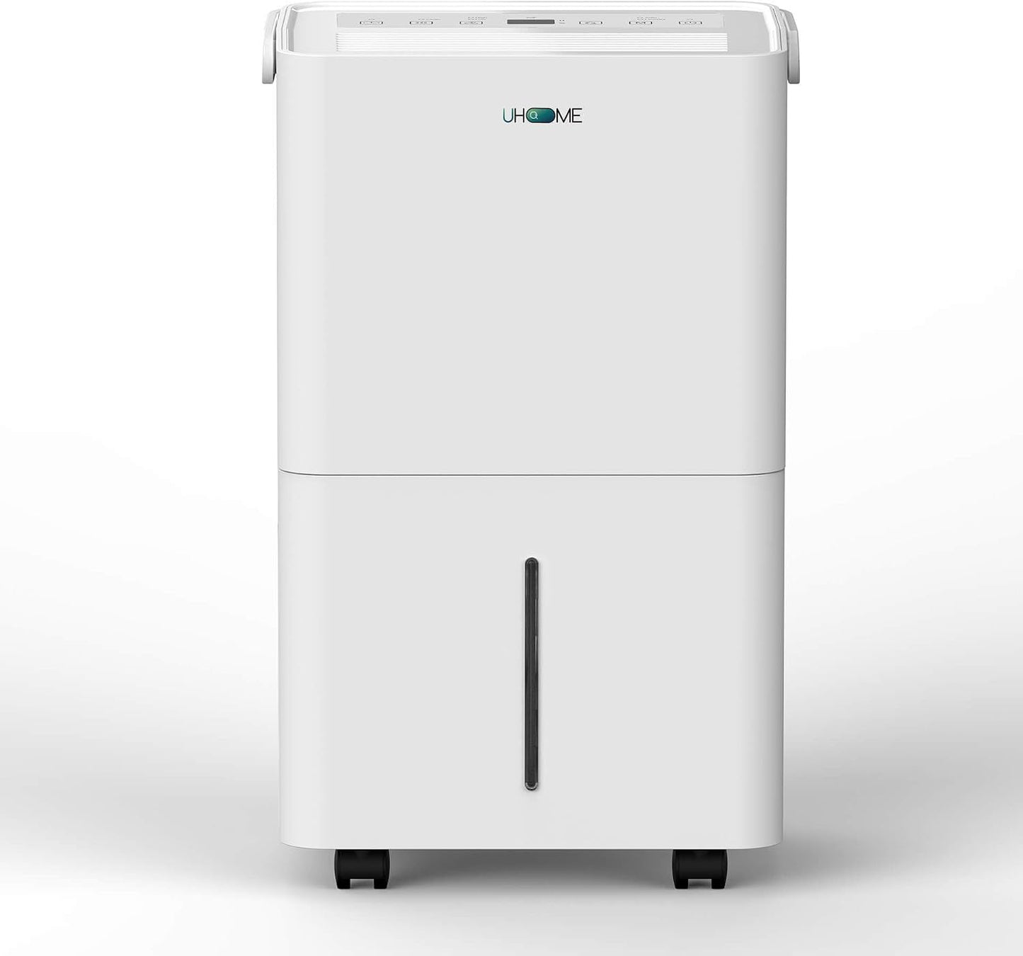  Uhome Déshumidificateur électrique, 12 L/24 H, Déshumidificateur D'ambiance 54 M³/18 M², Avec Arrêt Automatique, Capteur D'humidité, Mode Lavage Et Filtre à Charbon Actif, Tuyau D'arrosage