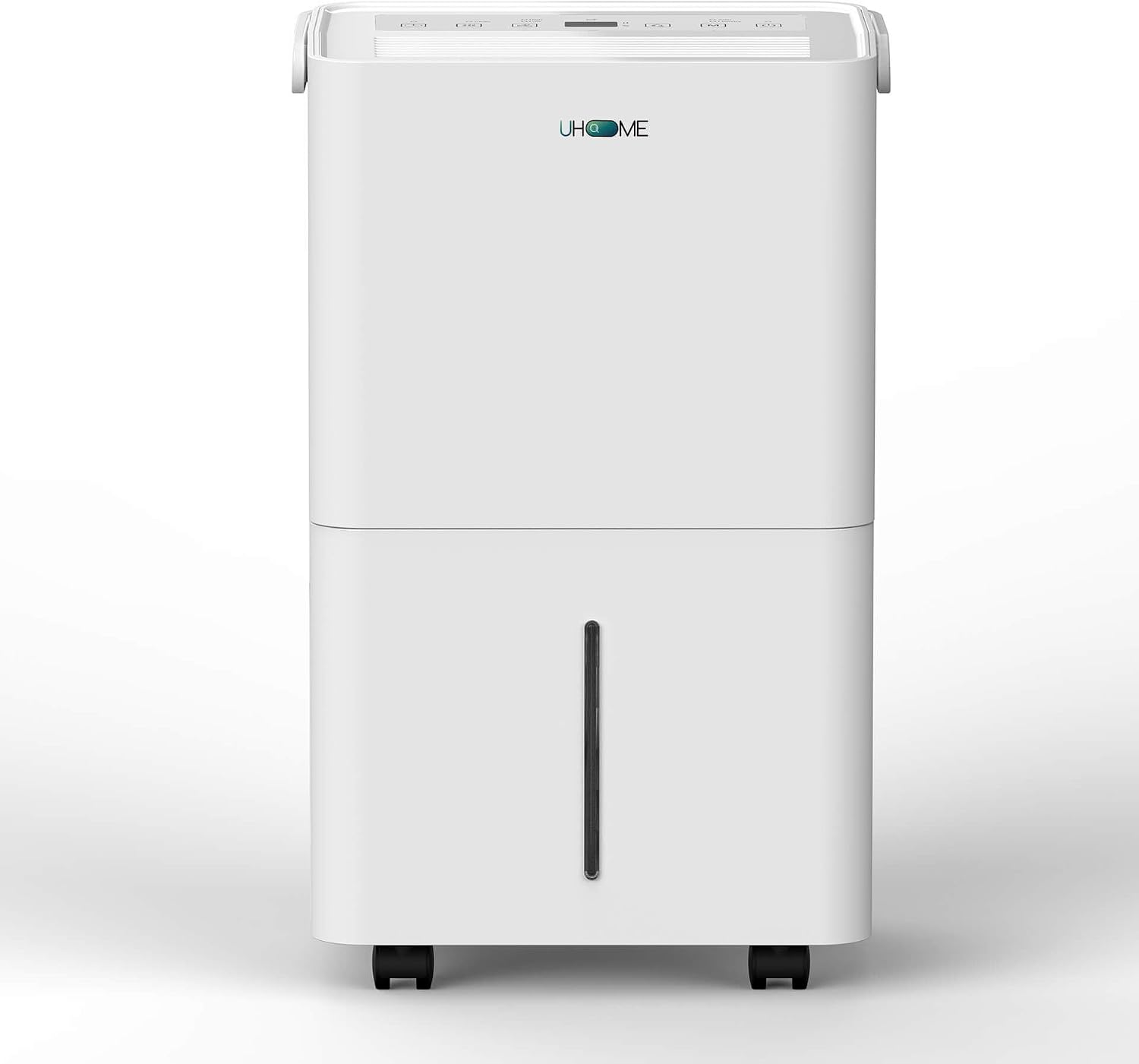  Uhome Déshumidificateur électrique, 12 L/24 H, Déshumidificateur D'ambiance 54 M³/18 M², Avec Arrêt Automatique, Capteur D'humidité, Mode Lavage Et Filtre à Charbon Actif, Tuyau D'arrosage