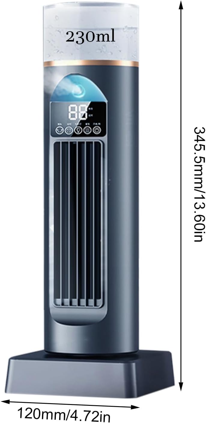  Ventilateur De Climatiseur, Refroidisseur De Pièce Portable, Humidificateur Sans Lame Avec Fonctionnement Silencieux, Ventilateur Minuterie Avec Télécommande, Dispositif De Refroidissement Intérieur,