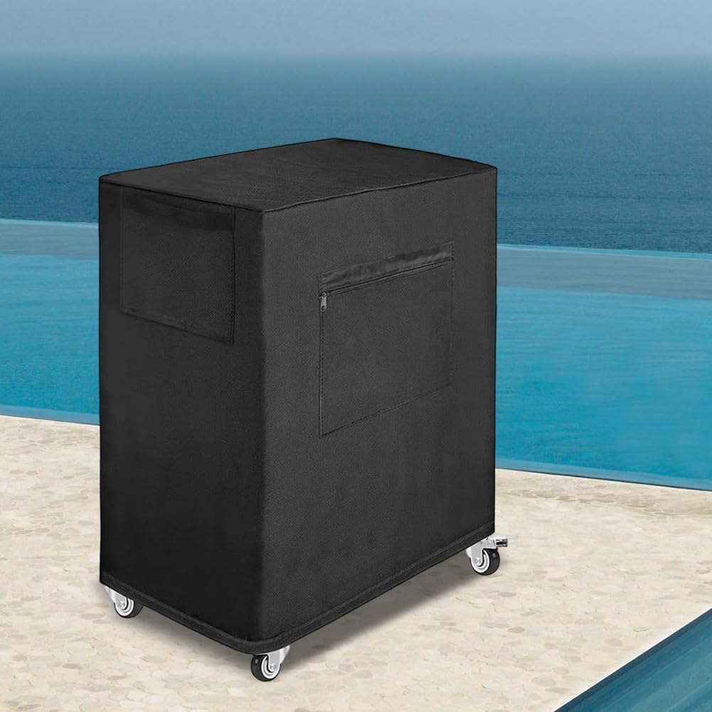  Housse De Refroidisseur D'air Par évaporation 2200 CFM, Refroidisseurs Portables En Tissu Oxford Imperméable, 58 X 41 X 102 Cm, Noir