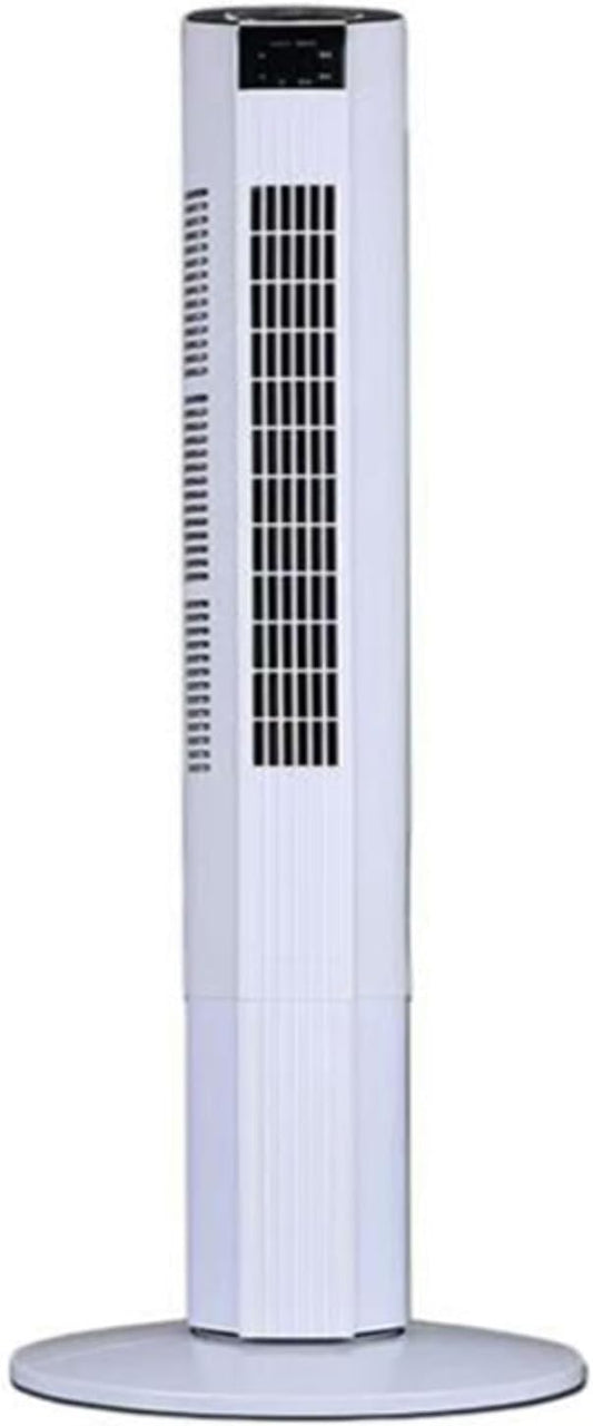  Ventilateur De Tour Silencieux Avec Télécommande, 3 Vitesses Et Minuterie 12H, Circulateur D'air Oscillant à 60 ° Pour Chambre à Coucher, Bureau.Conception Portable Mince Avec Poignée De Transport Fac