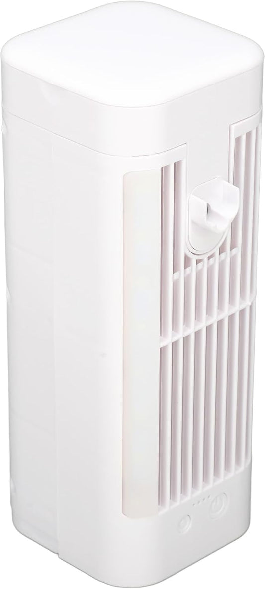  Annadue Ventilateur De Refroidissement D'air Par évaporation Personnel USB, Petit Climatiseur Portable Avec Veilleuse à 3 Vitesses, Réservoir D'eau De 120 Ml, Batterie De 3 600 MAh, Refroidisseur