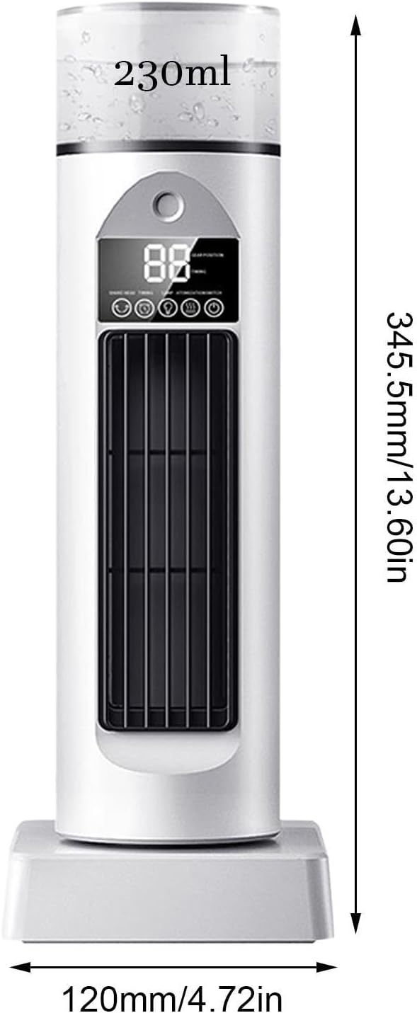  Ventilateur De Climatiseur – Ventilateur De Pulvérisation Sans Pales, Ventilateurs De Refroidissement USB Tour De Bureau | Brume De Réapprovisionnement En Eau, Refroidisseur D'espace Personnel Pour La