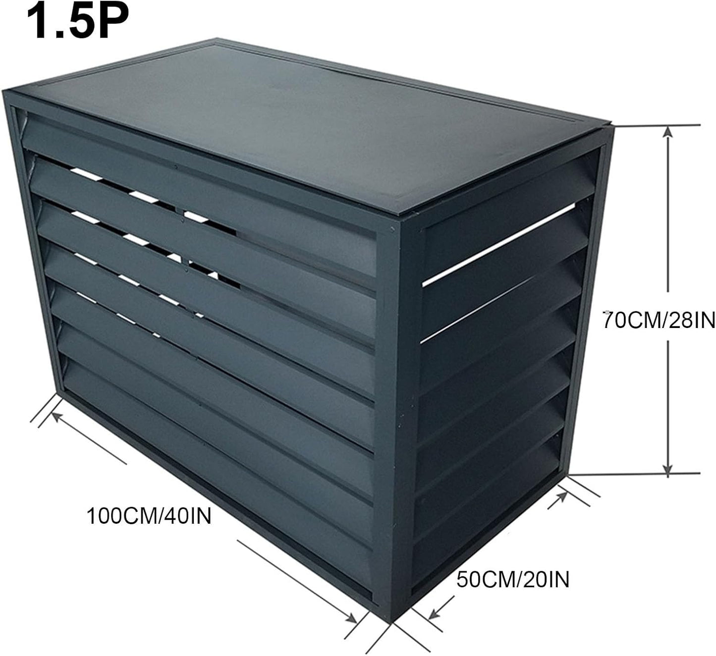  Housse Décorative Pour Climatiseurs Mini-Split - Protection Extérieure Et Clôture Pour Cacher Les Climatiseurs Matériau Extérieur élégant Pour Une Utilisation En Intérieu