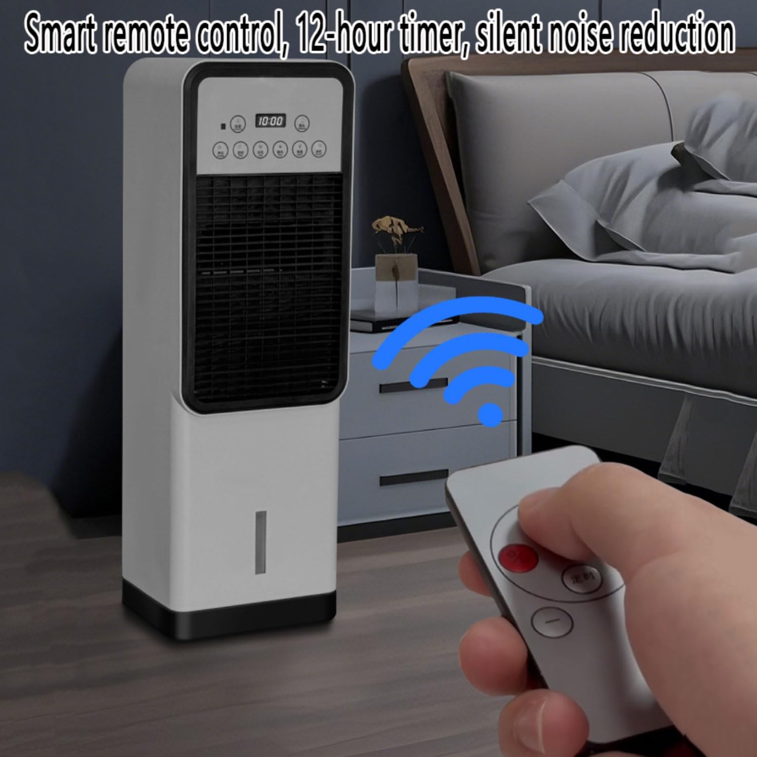 GENERIC Climatiseur Portable 3 En 1 Avec Réservoir De 3 L, 4 Modes Et 3 Vitesses, Minuterie De 12 H, Climatiseur Portatif Au Sol Pour Chambre Intérieure