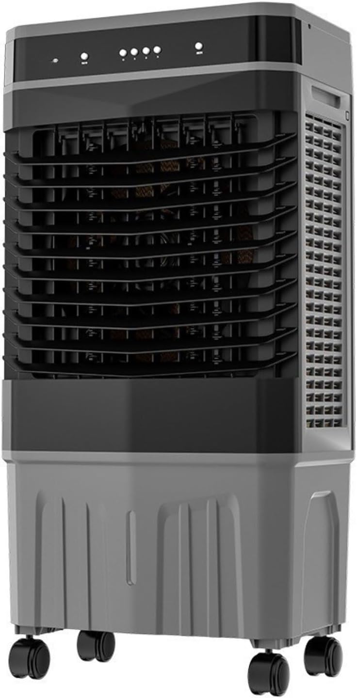 GENERIC Ventilateur De Refroidisseur D'air Portable Avec Boîtes à Glace, 3 Vitesses, Humidificateur Oscillant Pour Bureau De Chambre, Refroidissement Par évaporation Silencieux Avec Minuterie Et Roues