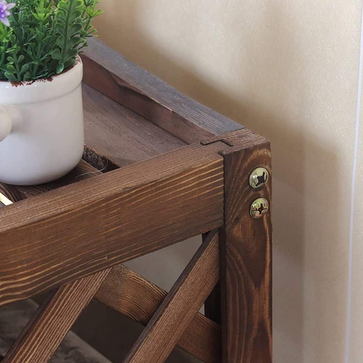 Support De Fleurs Pour Climatiseur, Présentoir Pour Plantes D'extérieur, Cadre à Persiennes, Support Décoratif Pour Climatiseur, Cache-radiateur, Espace
