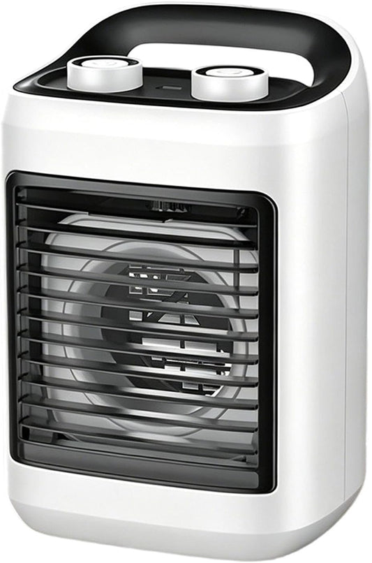 GENERIC Ventilateur Portable Pour Climatiseur - Chargement USB - Grand Angle - 3 Vitesses - Faible Bruit - Mini Refroidisseur D'air Portable Pour Salon, Bureau, Dortoir, Voiture, Voyage, Camping