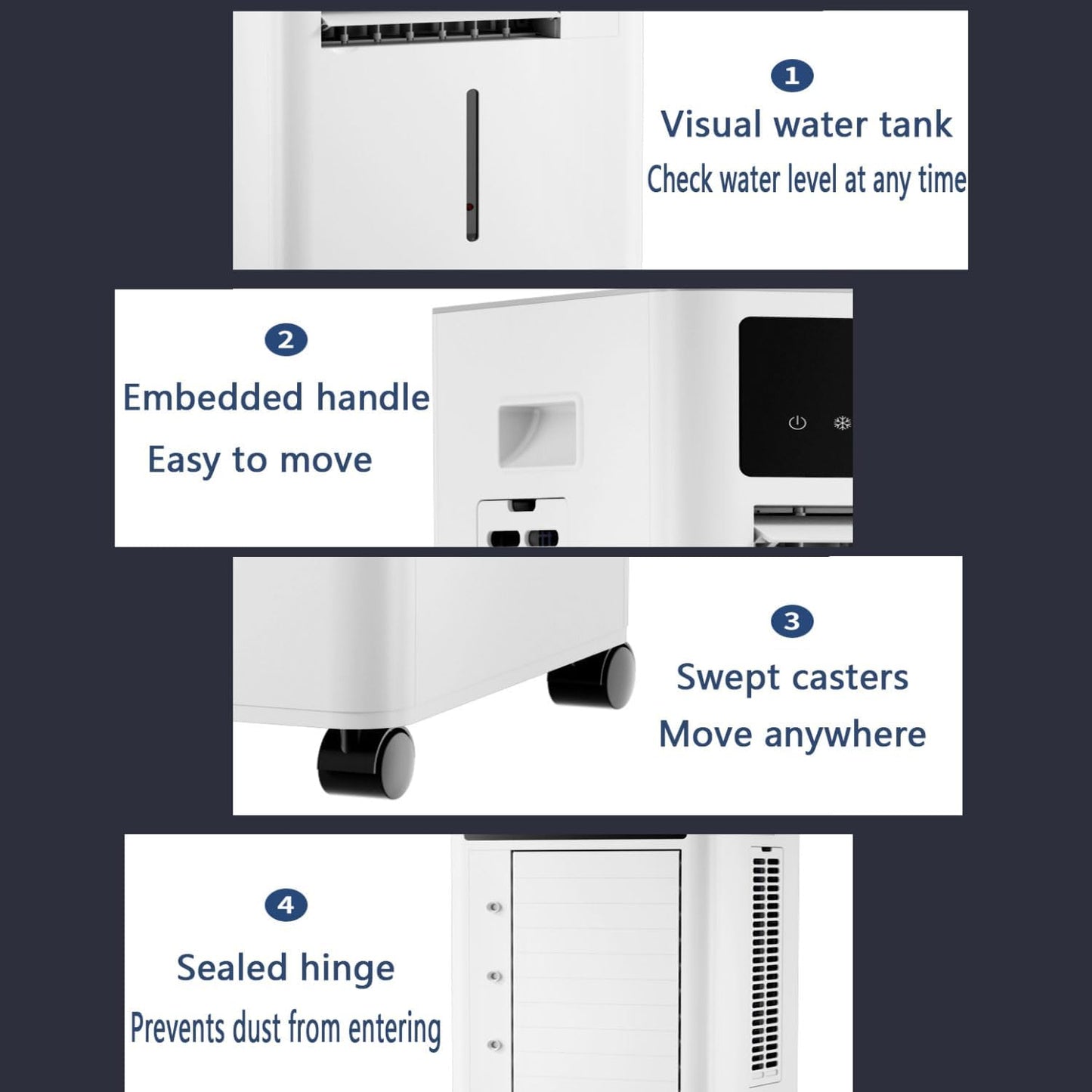 GENERIC Sans Fenêtre, Climatisation Portable Avec Télécommande, Climatiseur, Tubeless, Silencieux, Refroidisseur à évaporation Oscillant, Ventilateur De Réfrigérateur Pour Chambre à Coucher, Intérieur Et Exté