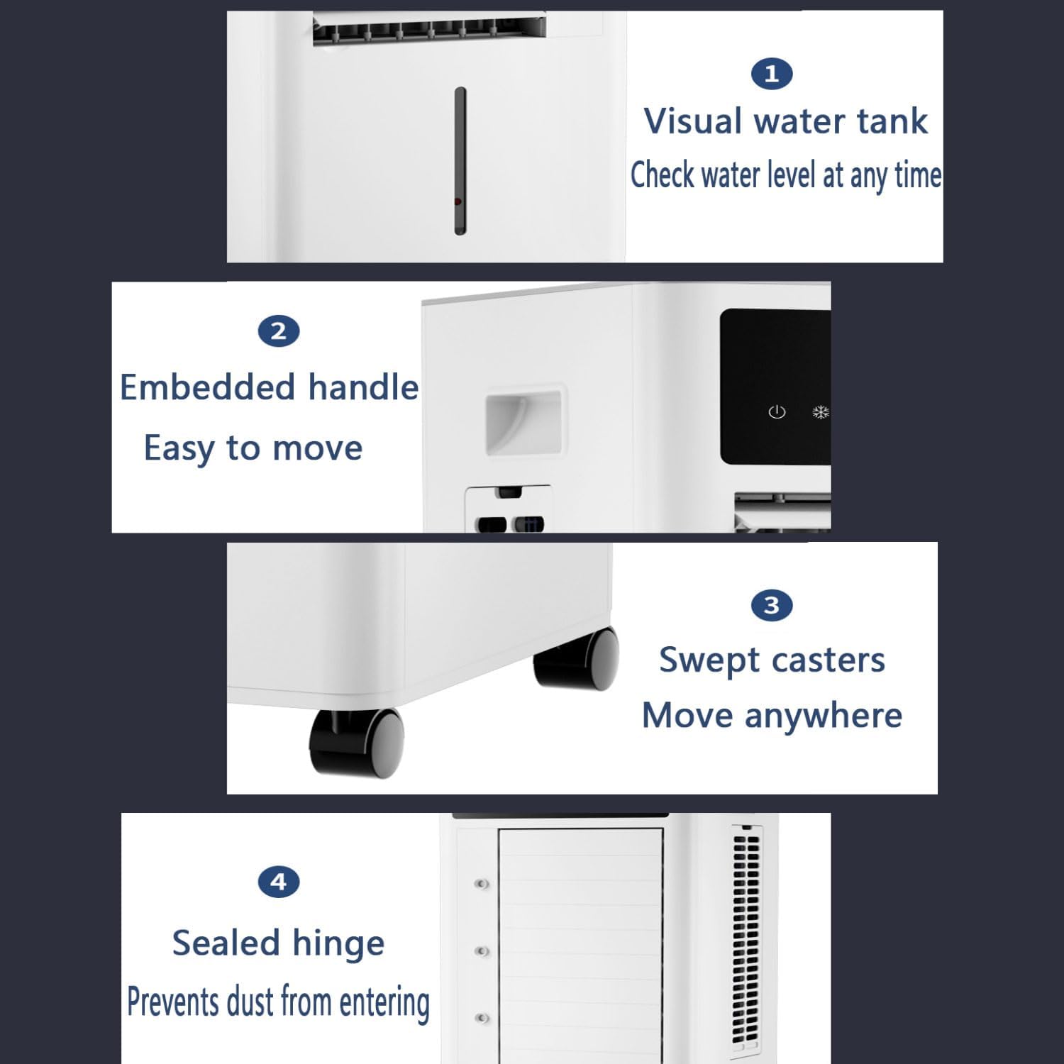 GENERIC Sans Fenêtre, Climatisation Portable Avec Télécommande, Climatiseur, Tubeless, Silencieux, Refroidisseur à évaporation Oscillant, Ventilateur De Réfrigérateur Pour Chambre à Coucher, Intérieur Et Exté