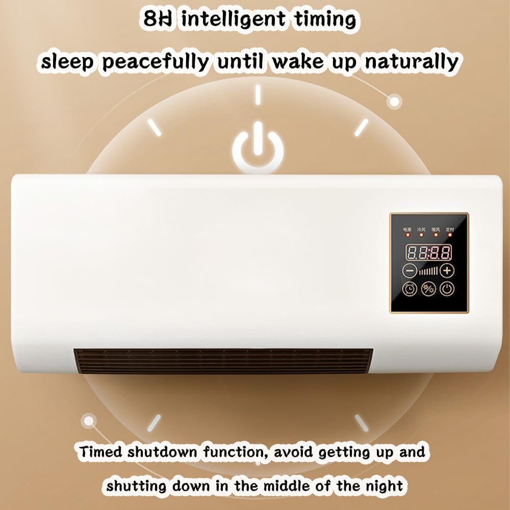  Mini Climatiseur Portable Avec - Unité De Télécommande Murale De Réfroirissement/Chauffage Pour La Maison, La Chambre, Le Salon Ou Le Bureau