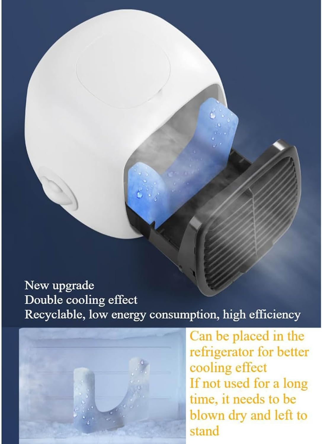 GENERIC Refroidisseur D'air Portable Et Humidificateur, Ventilateur 4 En 1 Par évaporation Pour La Maison, Le Bureau, Le Bureau, Sans Danger Pour Les Enfants Et Les Animaux Domestiques