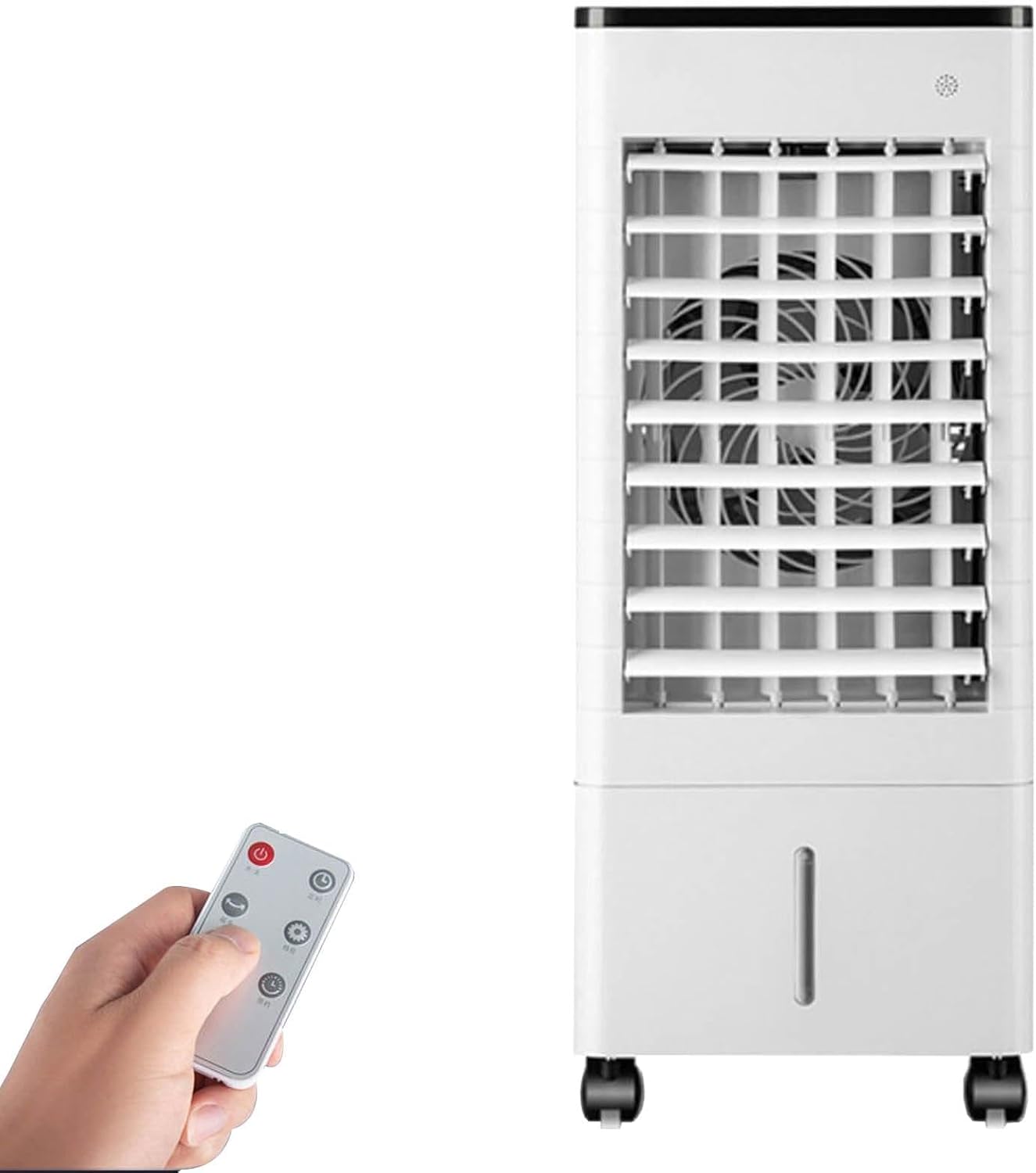  Climatiseur Portable Sans Conduit Avec Minuterie De 15 Heures Et Arrêt Automatique, Réservoir D'eau De 9 L, Ventilateur De Refroidissement Silencieux, Roues, Gain De Place Pour La Maison Et Le Bureau