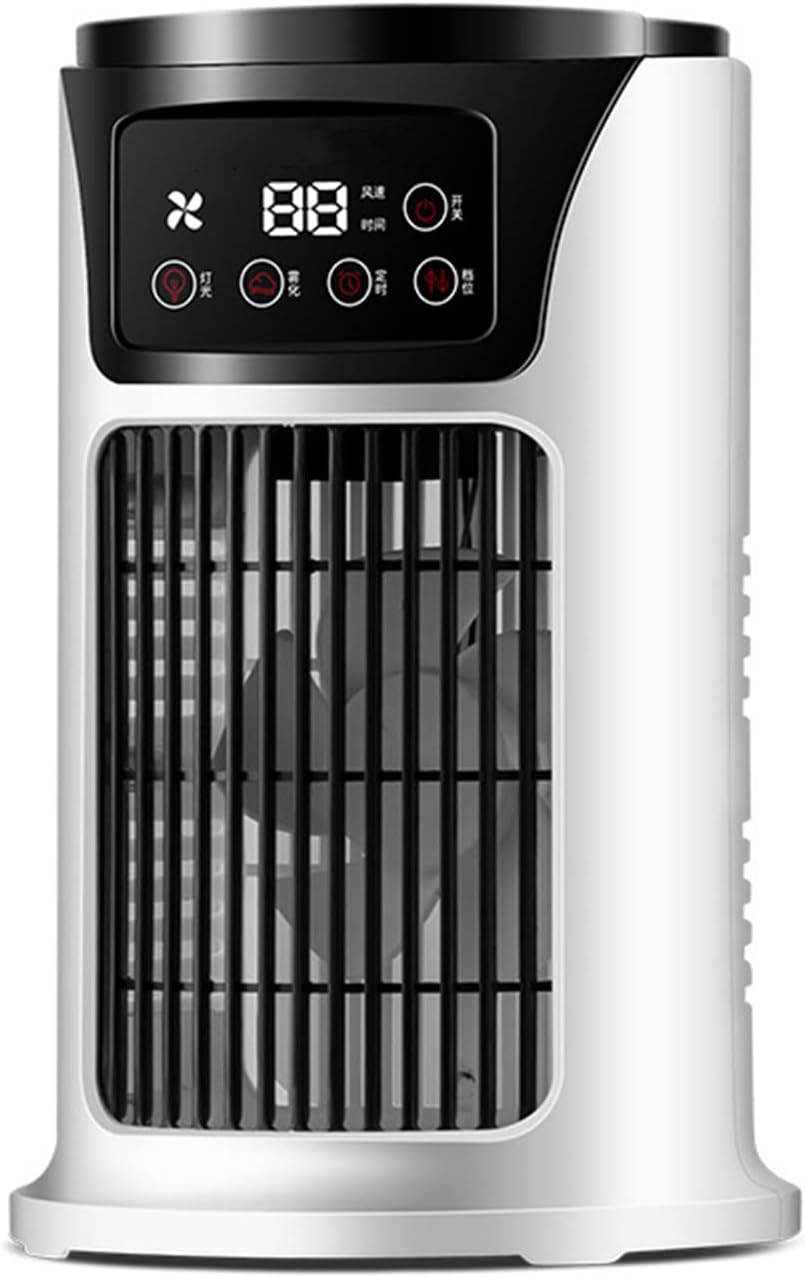 GENERIC Ventilateur De Refroidissement Portable Par évaporation, Ventilateur De Bureau USB Avec Vitesses Réglables Et Fonction Brume D'eau, Refroidisseur Personnel Sans Pales Pour Bureau, Chambre, Salle De