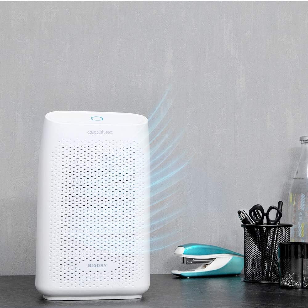  Cecotec Déshumidificateur BigDry 2000 Essential - 300 Ml/jour, Réservoir Amovible De 0,7 Litre, Couverture Jusqu'à 20 M2, Filtre Amovible Et Lavable, Arrêt Automatique