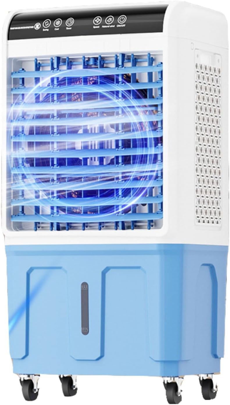 GENERIC Ventilateur Portable 3 En 1 Avec évaporation AC - Oscillant à 120° - Silencieux - 36 DB - Design Mobile Pour Chambre à Coucher Et Bureau