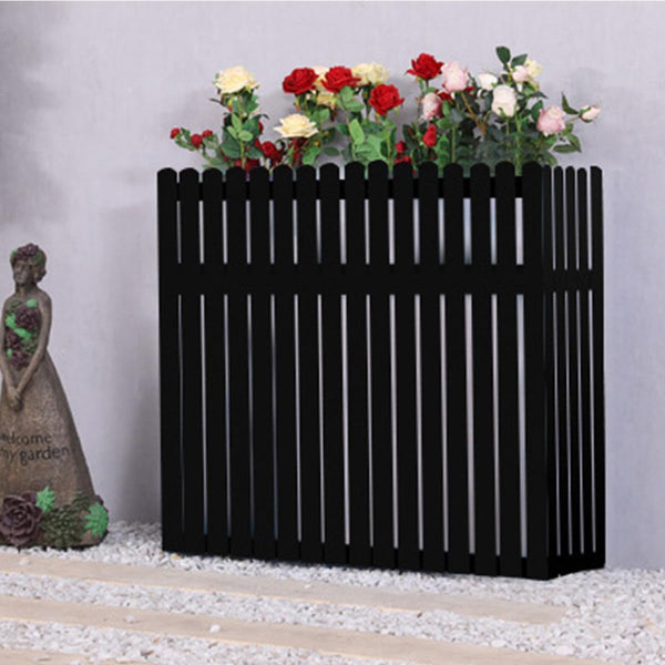 GENERIC Clôture En Bois Massif Pour Climatiseur - Housse Anti-corrosion Pour Unités Extérieures - 100 X 30 X 80 Cm - Support élégant Pour Plantes - Pour Cacher L'unité De Climatisation Et Résistant Aux