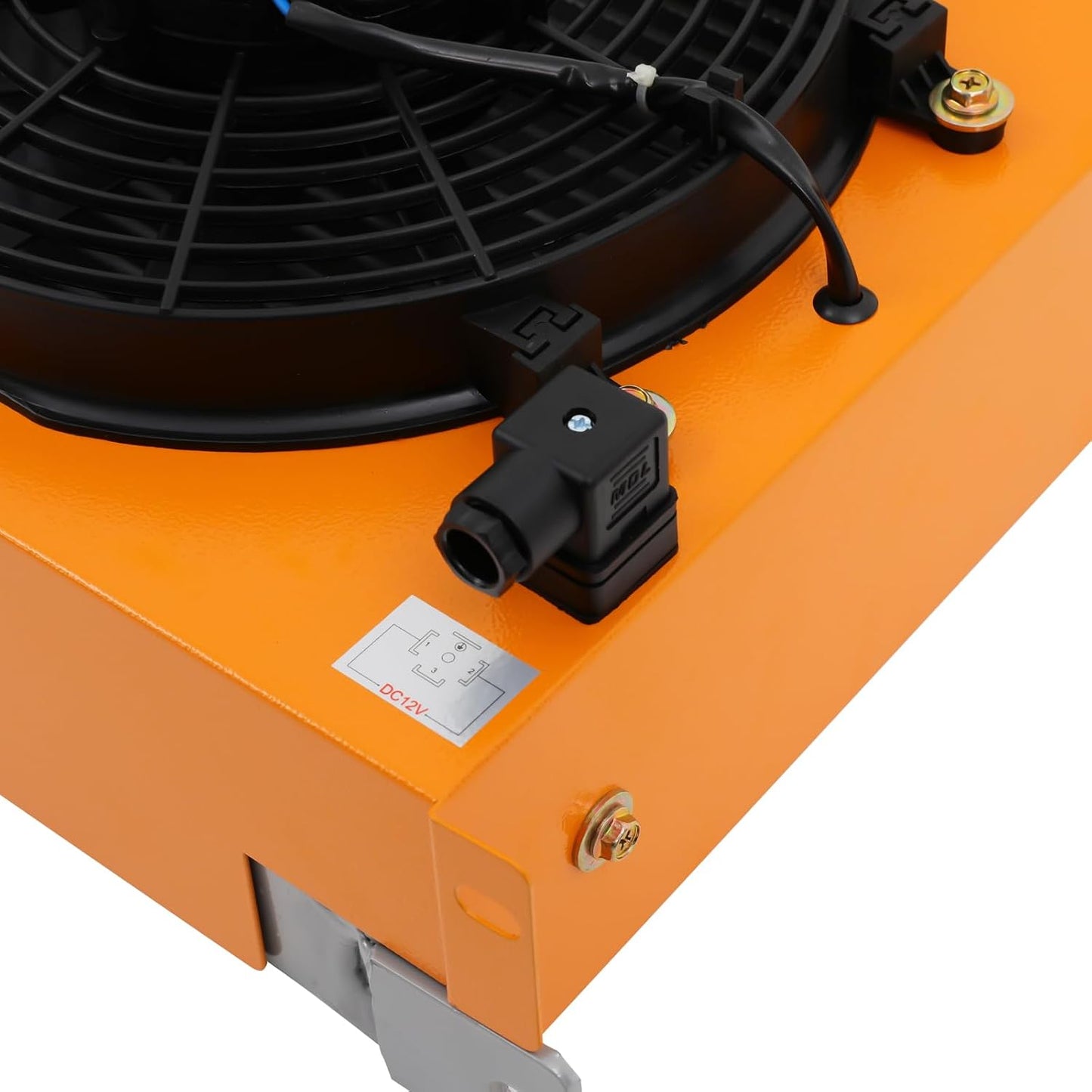 Refroidisseur D'air Hydraulique, 120 W, 6000 Kcal/h, Silencieux, 100 L/min, Refroidisseur D'huile Refroidi Par Air Pour Machines Agricoles, Pelleteuses, Engins De Chantier (DC 12 V)