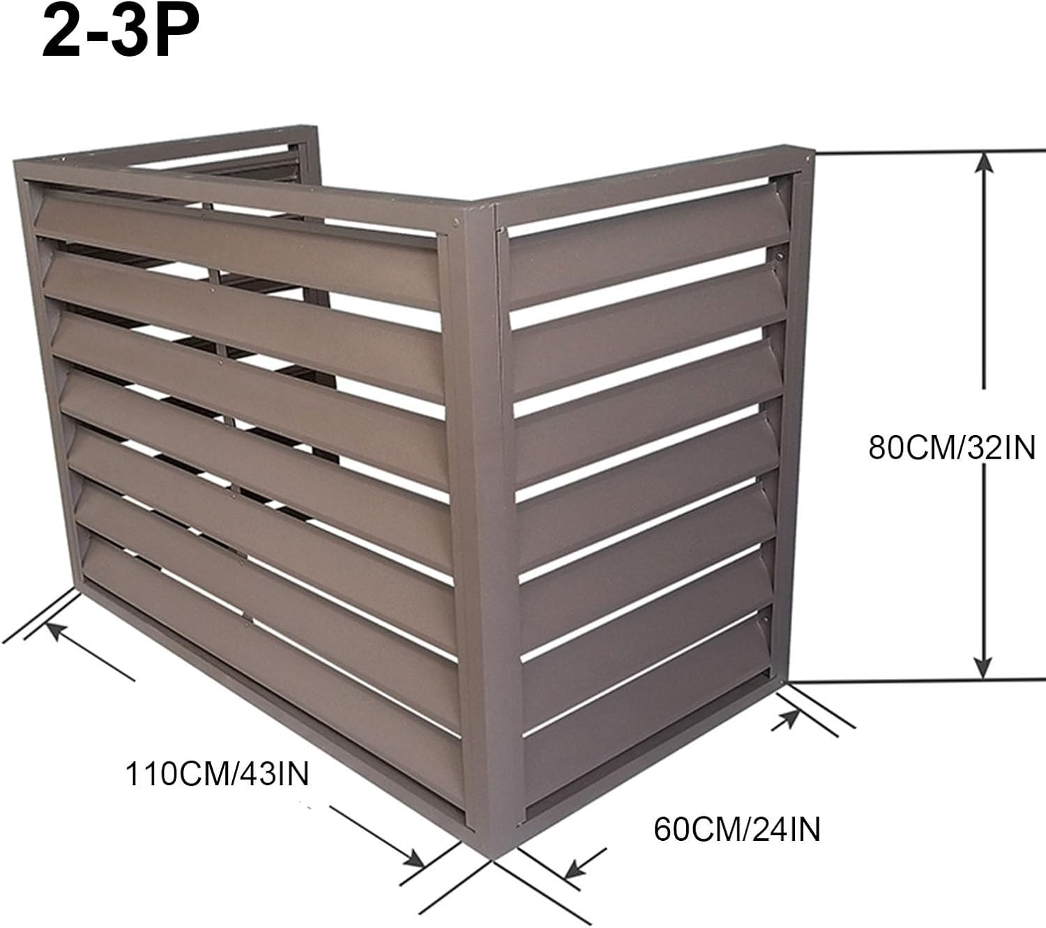 GENERIC Couvercle En Aluminium Pour Climatiseurs MiniSplit - Protection Antivol Durable Pour Pompes à Chaleur Extérieures - Bouclier En Aluminium Résistant Aux Intempéries - Idéal Pour Les Climatiseurs