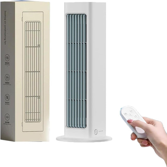  Breezamax, Breeze Max Air Cooler, Qinux Brizaac Climatiseur Mobile, Sherum Rafraichisseur D'air, Mini Climatiseur Portable, Silencieux Et 3 Vitesses, Avec Télécommande, Pour La Maison, Bureau (Blanc)