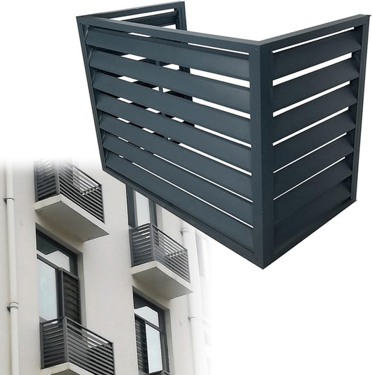  Housse De Protection En Métal Résistante Aux Intempéries Pour Pompe à Chaleur Et Climatiseur - 110 X 60 X 80 Cm - Cage De Climatisation Extérieure Pour Unités De Condensateur - Protection Contre Les