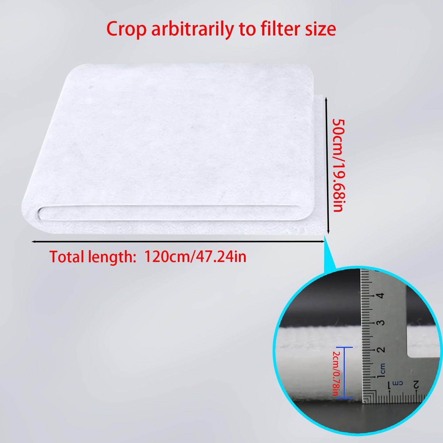  Filtre Pour Climatisation Gainable 50 X 120cm à Découper - G4 Convient Aux Conduits De Climatisation Industriel à Poussière (1pcs)