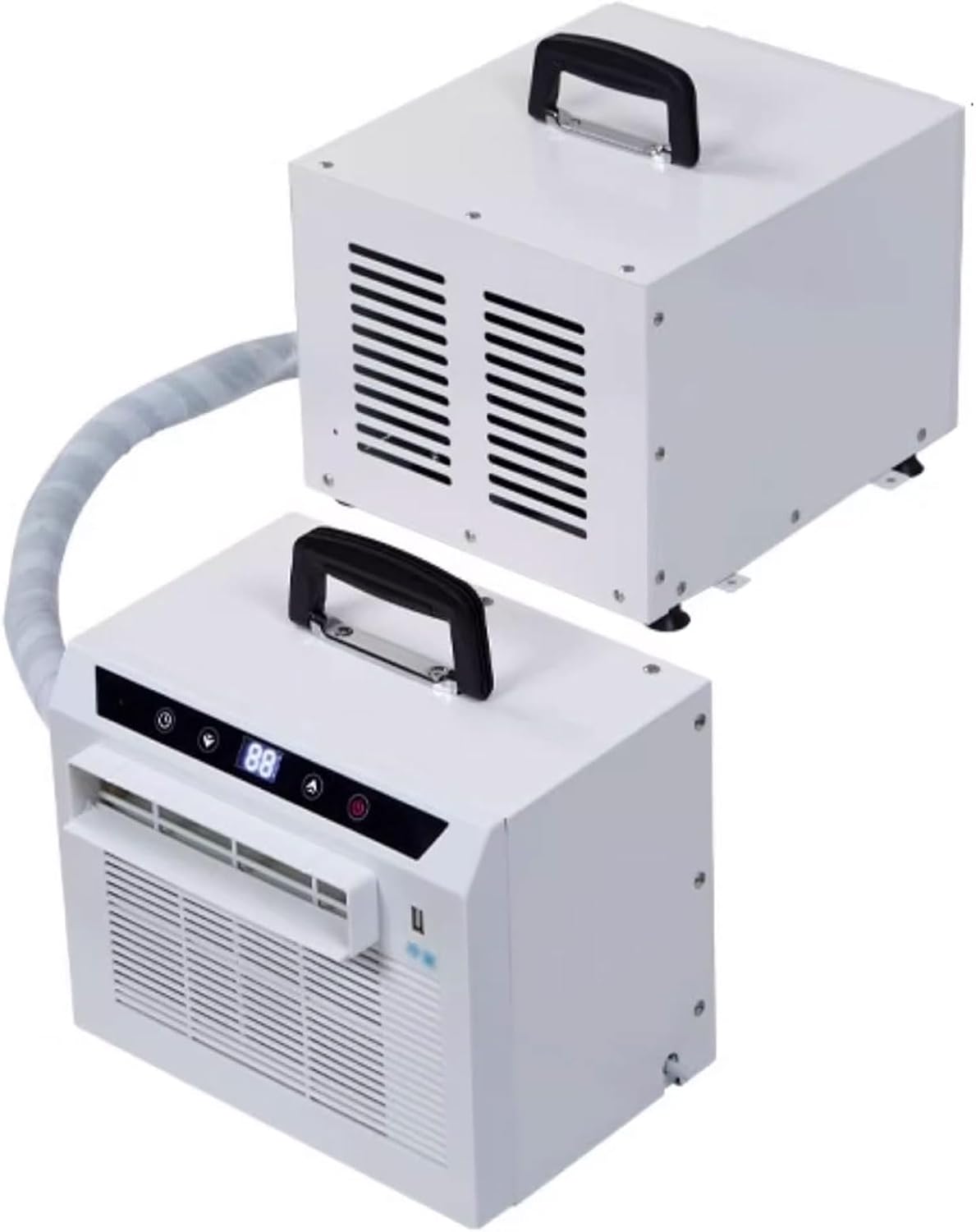  3000 BTU Split AC Pour VR, Refroidisseur De Chambre Compact Avec Contrôle Tactile, Minuterie 12H, Filtre Lavable Et Poignée Portable Pour Le Camping à Domicile