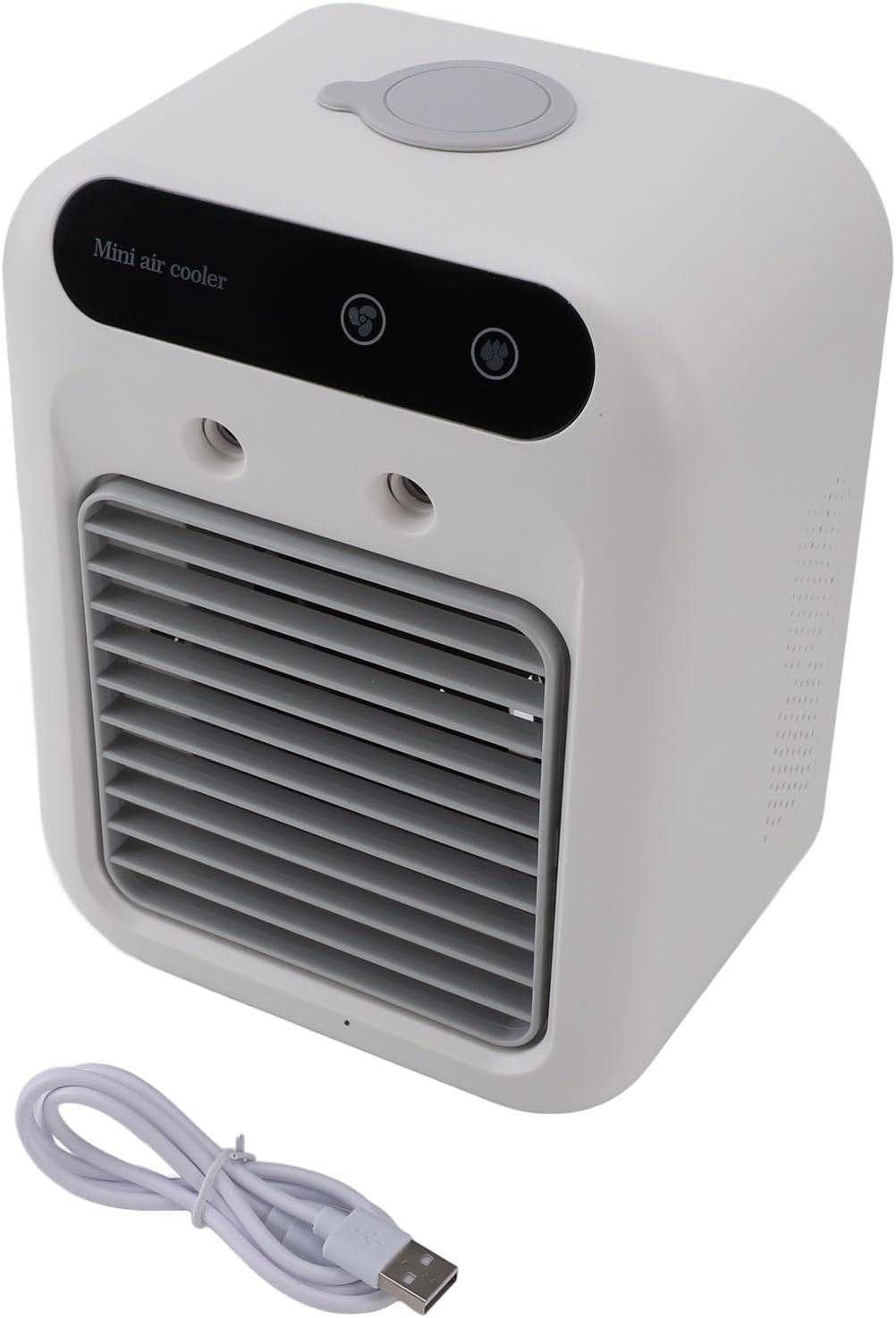  Cocoarm Ventilateur De Climatiseur Portable, Matériau ABS, Refroidissement Efficace, Capacité Du Réservoir De 500 Ml Pour Un Usage Personnel à Domicile, Bureau, Camping-car