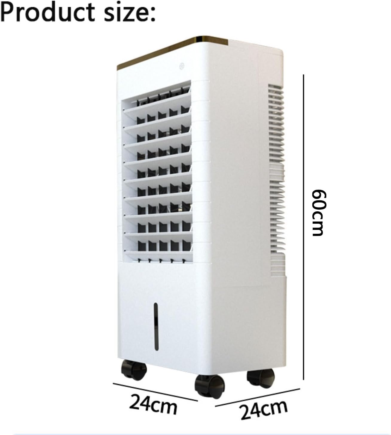 GENERIC Evaporative Air Cooler With Large Water Tank Cooling Fan With 12H Timer 90° Oscillation 4 Ice Boxes 2 Modes 3 Speeds Portable Air Conditioner For Bedoom Home Office Cooling AC Unit