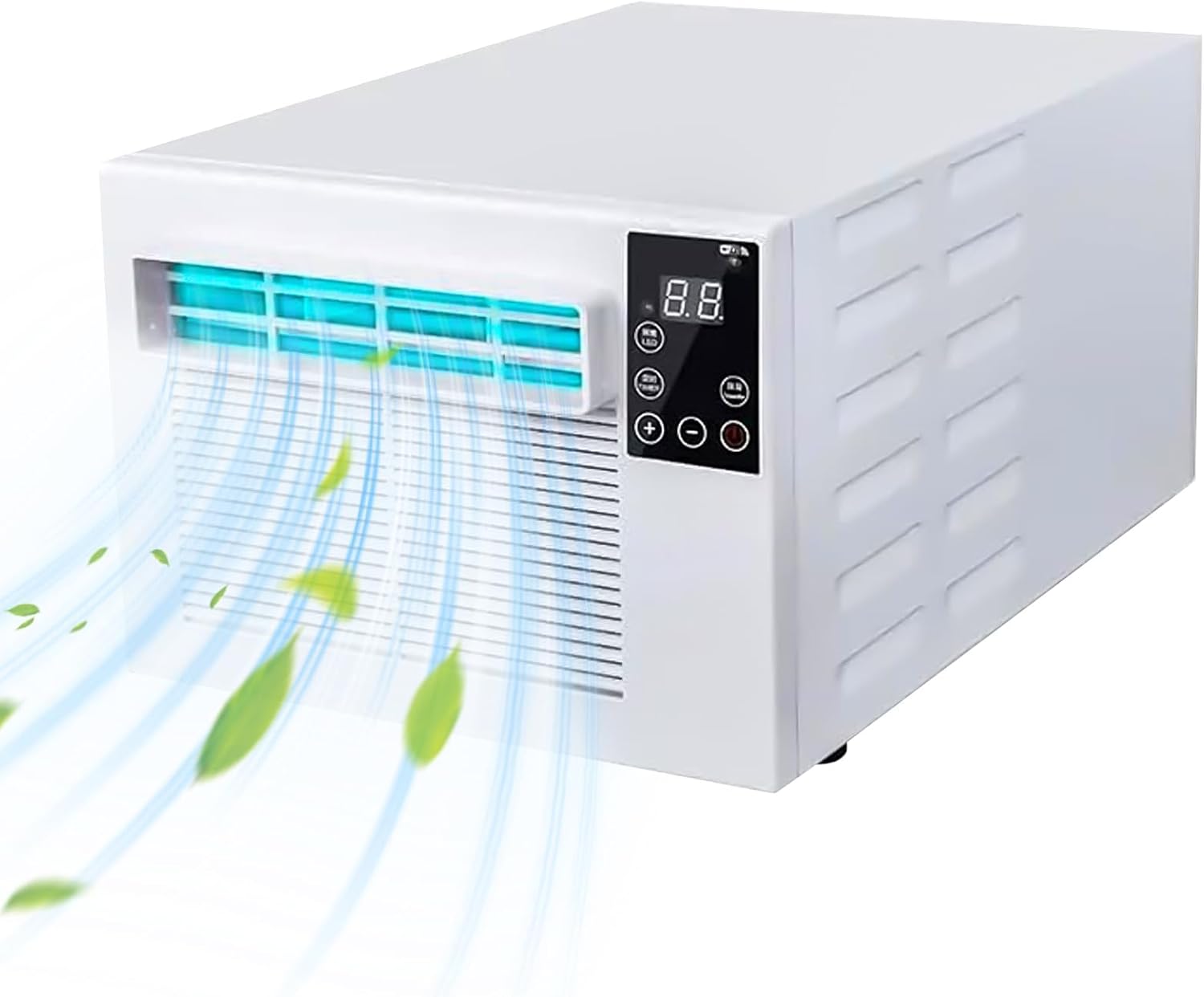 GENERIC 280W Portable Mini Climatiseur, Refroidisseur à Compresseur Ultra Silencieux, Unité De Climatisation De Fenêtre Efficace D'énergie Avec Télécommande Pour Chambre à Coucher Logement De Logement De Somm