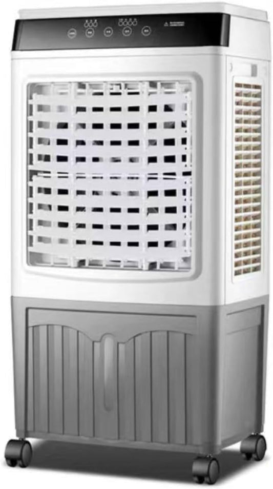  Refroidisseur D'air évaporatif Portable Avec Réservoir De 40 L, 3 Vitesses Et Oscillation à 120°, Refroidisseur Industriel Pour Usage Commercial Extérieur