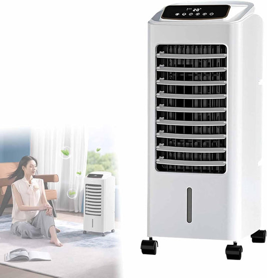 GENERIC Refroidisseur D'air Portable Avec Réservoir De 6,5 L, 4 Roues, Ventilateur à 3 Vitesses, Minuterie 24 H, Télécommande, Pour Bureau/dortoir/chambre